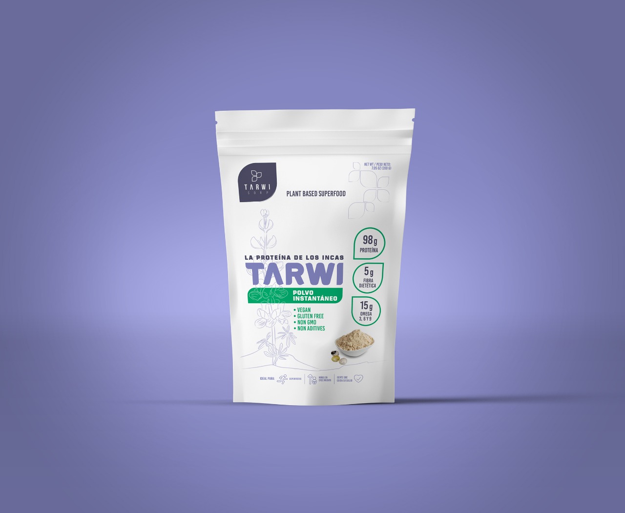 Polvo Instantáneo De Tarwi 250g - Waiwix